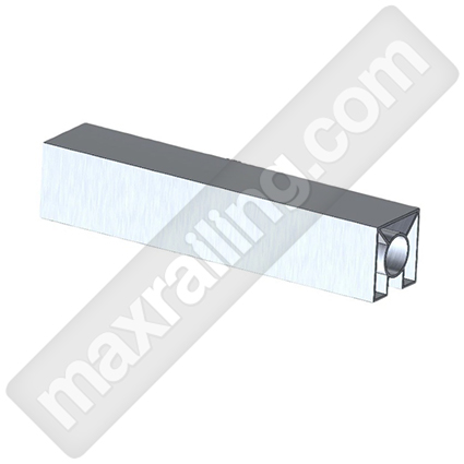 Квадратен профил колона 40х40мм. с един канал. Дължина 6м. Елоксиран алуминий.